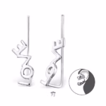 Ear cuff sterling silver liefde