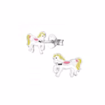 Kinderoorbellen met wit paard