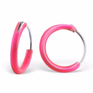 Roze ringen kinderoorbellen