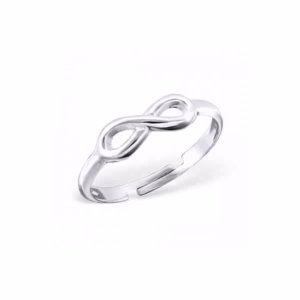 Kinderring zilver met strikje