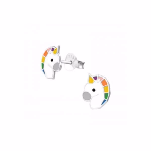 Eenhoorn oorstekers meisjes 925 Sterling silver