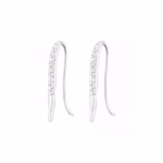 Oorstekers zilver met kristal