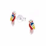 Papegaai oorstekers 925 sterling silver meisjes