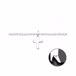 Enkelbandje christelijk kruis echt zilver