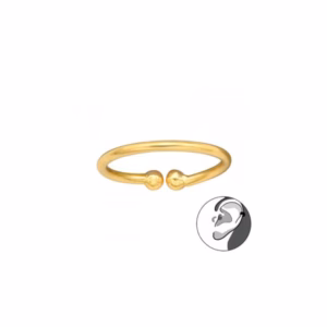 925 Sterling Silber und vergoldete Manschetten