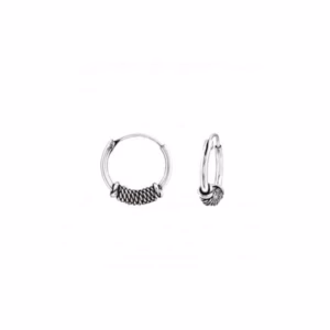Creolen Bali 12mm 925 Sterling Silver damesoorbellen