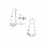 Kerstboom zilveren oorstekers 925 Sterling Silver