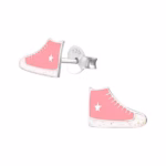 Kinderoorbellen gympen sneakers roze