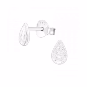 Oorstekers druppelvorm 925 Sterling Silver met kristal