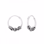 12mm sterling zilver bali hoops