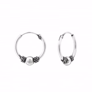 14mm sterling zilver bali hoops