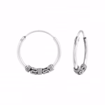 16mm sterling zilver bali hoops