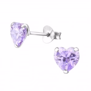 Hartje sterling zilver standaard oorstekers