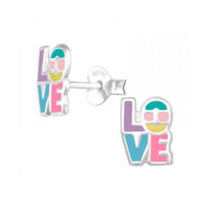 Lover oorstekers meisjes sterling silver