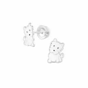 10MM zilver oorstekers hond