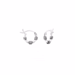 10mm Bali hoops zilveren damesoorbellen gedraaid