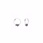 12MM bali zilver hoops