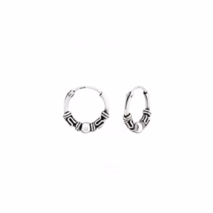 12mm bali hoops zilver