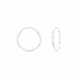 16mm creolen gedraaid 925 Sterling Zilver