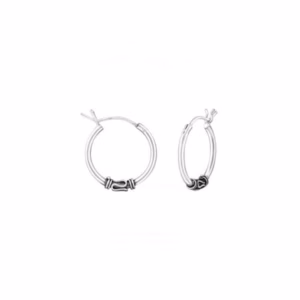16mm sterling zilver bali hoops