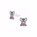 5MM zilver oorsteker koala