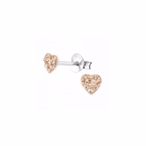5MM zilver oorstekers met kristallen