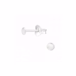 9MM zilver oorstekers egaal