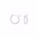 zilver bali hoops twisted