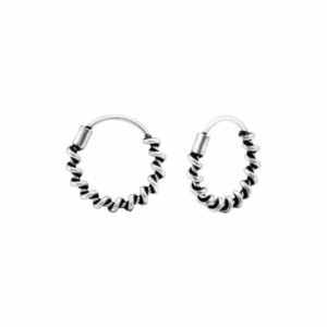 12mm Bali Hoops damesoorbellen 925 Sterling Zilver