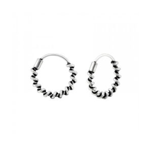 12mm Bali Hoops damesoorbellen 925 Sterling Zilver