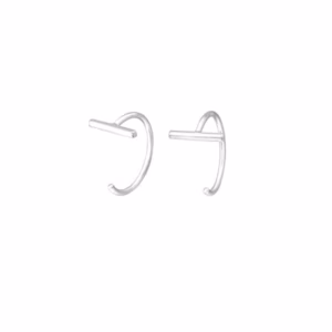 Creolen zilver 8mm