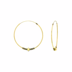 Gold plated bali hoops