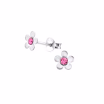 Oorstekers bloem roze kristal