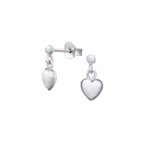 Oorstekers met hartjes hanger