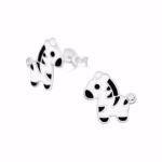 Zebra kinderoorstekers zilver zwart wit