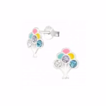 zilver oorstekers ballon