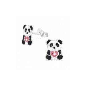 zilver oorstekers panda