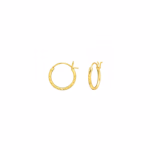 Gold plated oorringen