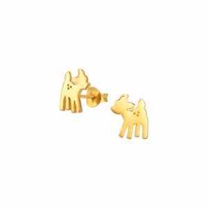 gold plated oorstekers hert voor meisjes