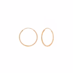 Zilveren ronde oorbellen gold plated