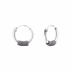 Bali creolen 925 sterling silver