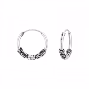 Bali hoops 14mm oorbellen