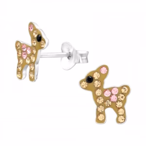 Hertjes oorbellen zilver meisjes