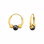Oorringen gold plated 12mm
