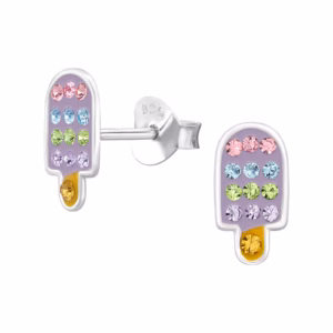 Oorstekers waterijsjes 925 sterling zilver
