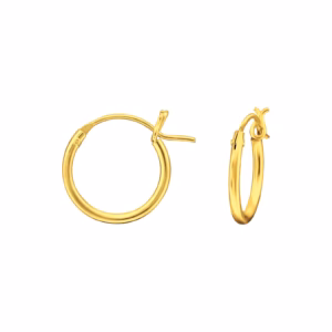 Creolen gold plated met makkelijke sluiting