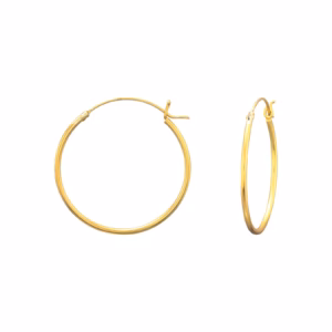 Oorringen gold plated met makkelijke sluiting