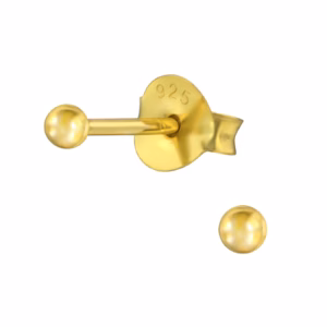 Oorstekers gold plated oorknopjes