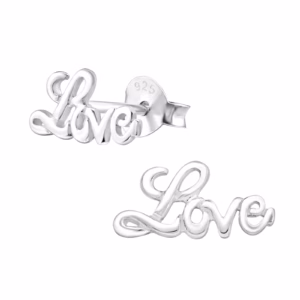 Oorstekers zilver - Love