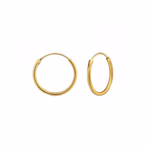 Gold Plated oorringen 16mm
